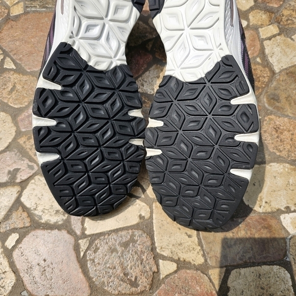 Ryka Balance 2 Memory Foam Mesh Walking Sneakers, Black and Purple Pink, Size 11 - Picture 8 of 10